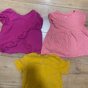 Kids' Pink and Yellow T-Shirts Set